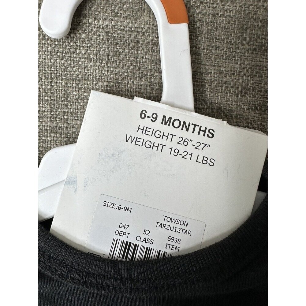NHL Towson Infant Bodysuits Size 6/9 Months Hockey Gray Black Graphic Print - Picture 6 of 6